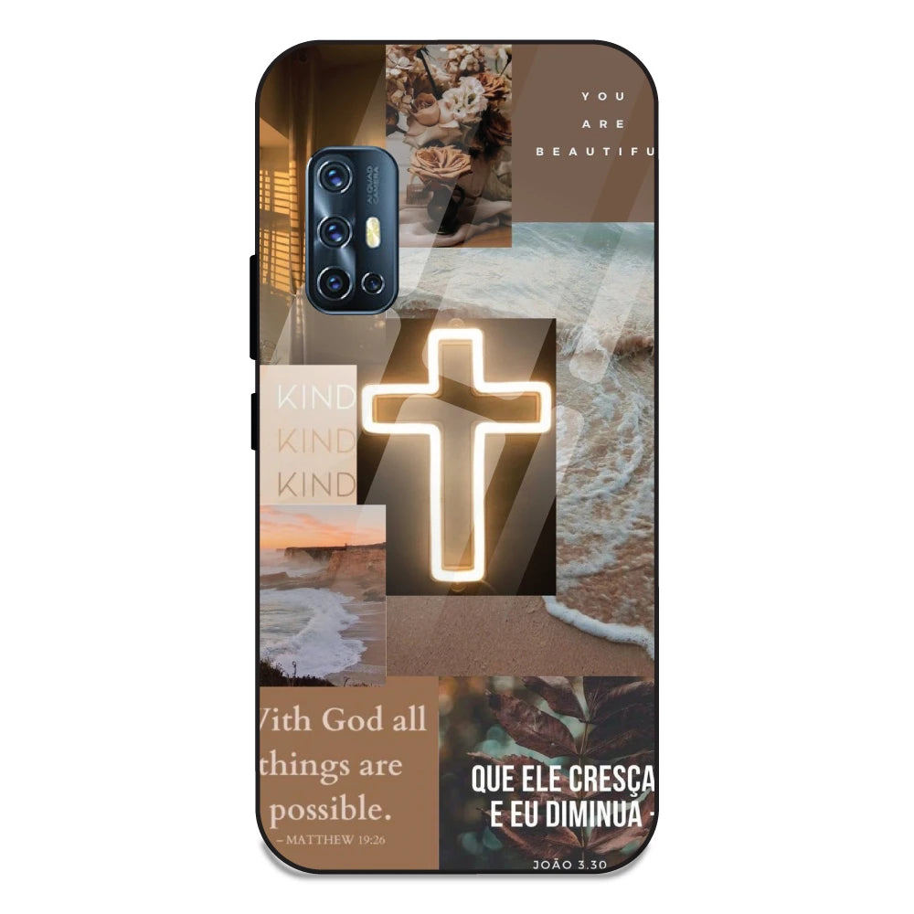 Jesus Son of God - Glass Case For Vivo V17