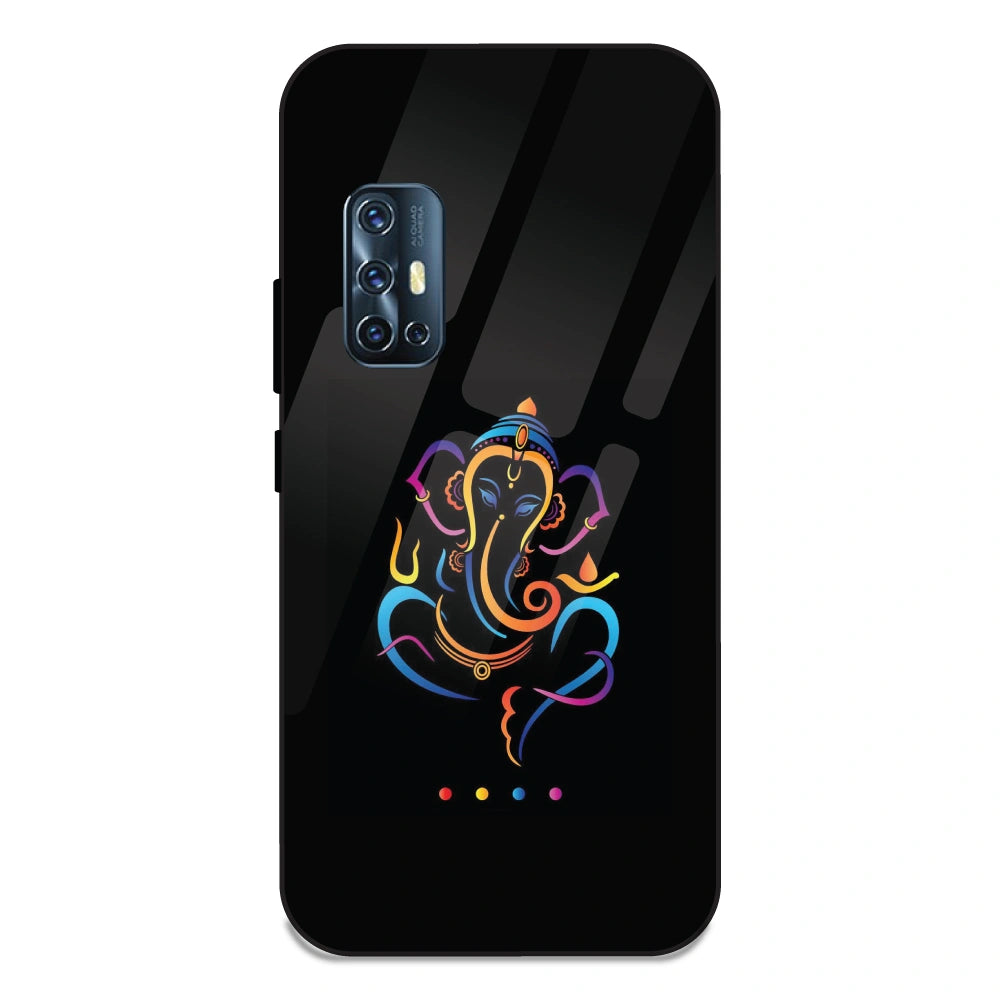 Lord Ganpati - Glass Case For Vivo V17