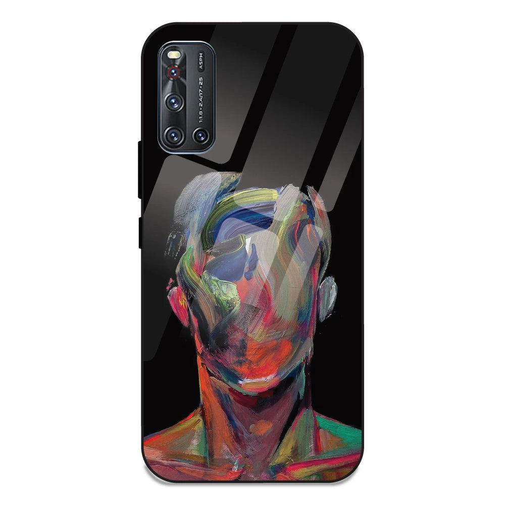 Face Oil Painting - Glass Case For Vivo V19