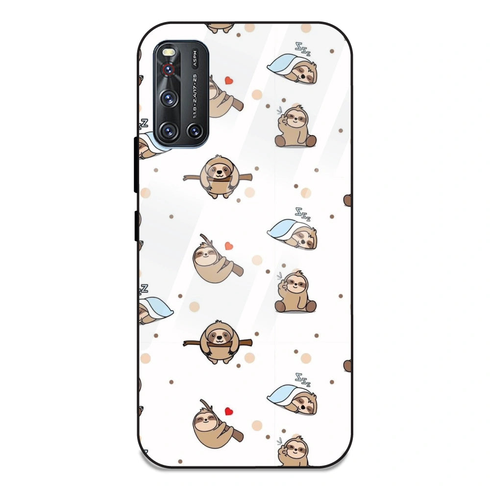 Sloths - Glass Case For Vivo V19