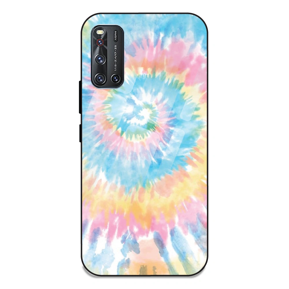 Pastel Tie Dye - Glass Case For Vivo V19
