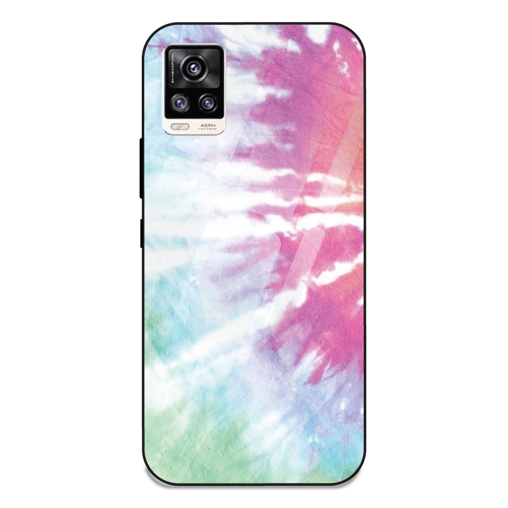 3 Color Tie Die - Glass Case For Vivo V20
