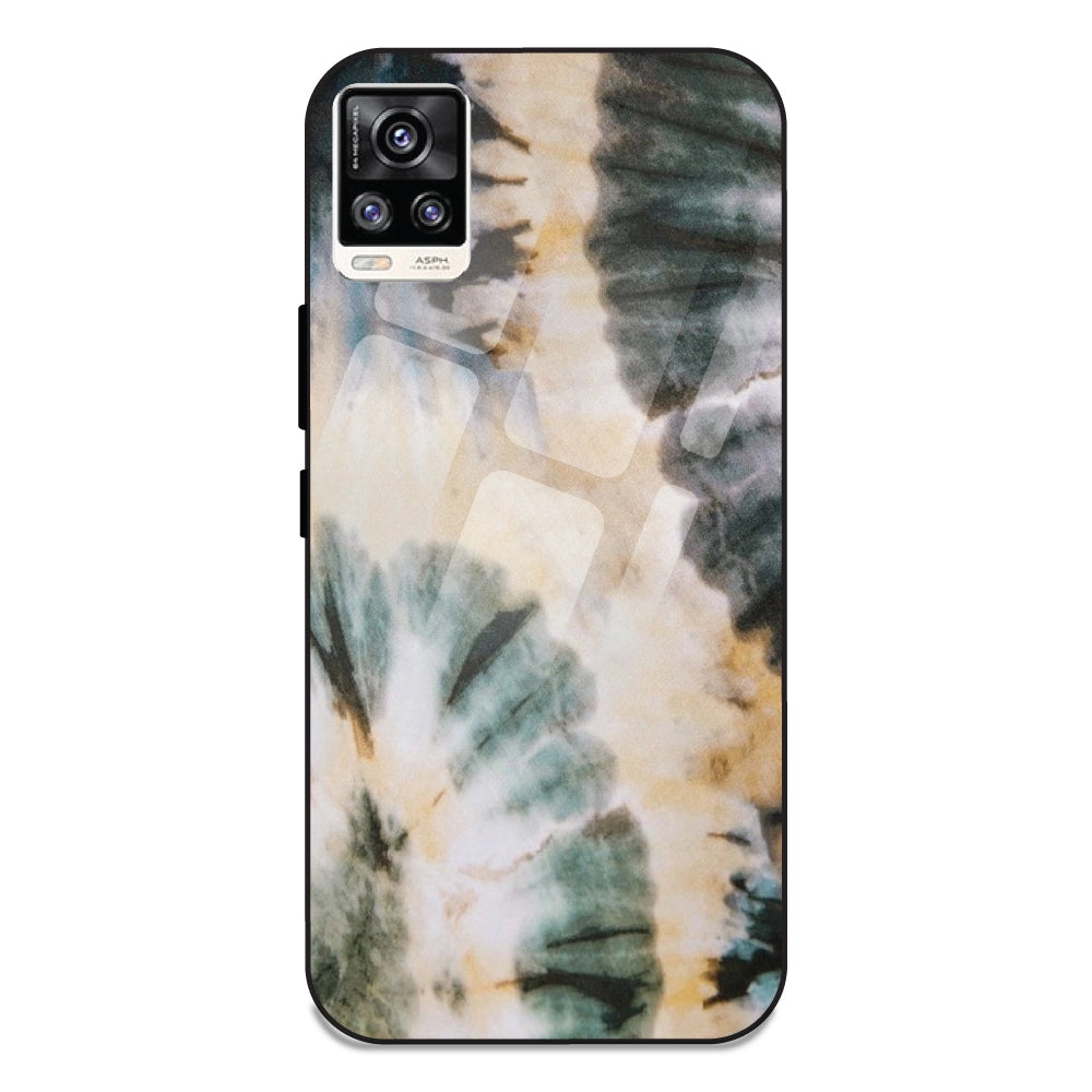 Black and Gold - Glass Case For Vivo V20