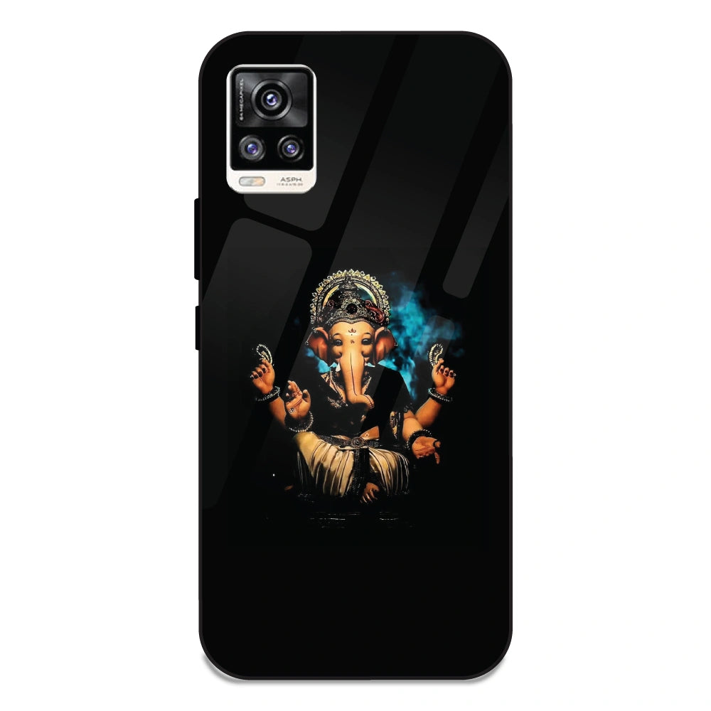 Lord Ganesh - Glass Case For Vivo V20