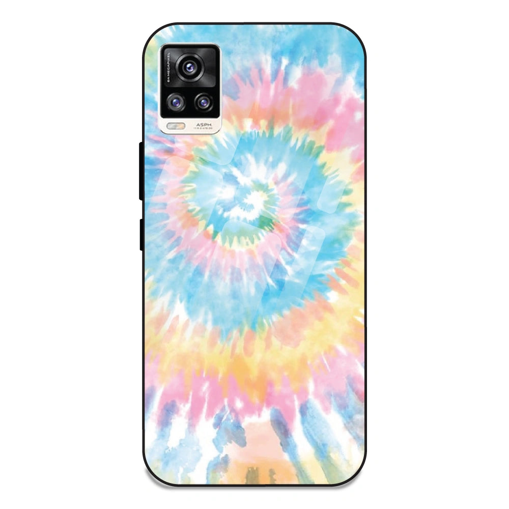 Pastel Tie Dye - Glass Case For Vivo V20