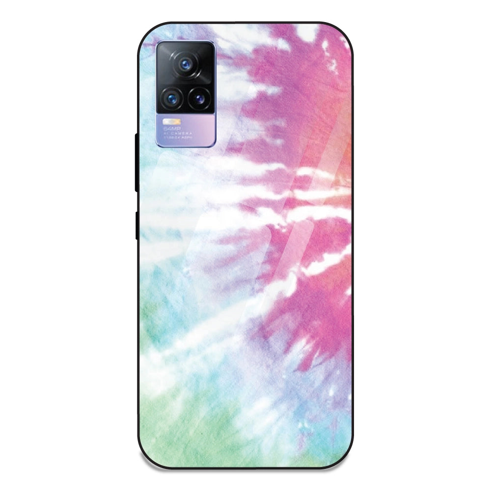 3 Color Tie Die - Glass Case For Vivo V21E 4G