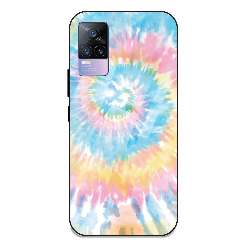 Pastel Tie Dye - Glass Case For Vivo V21E 4G