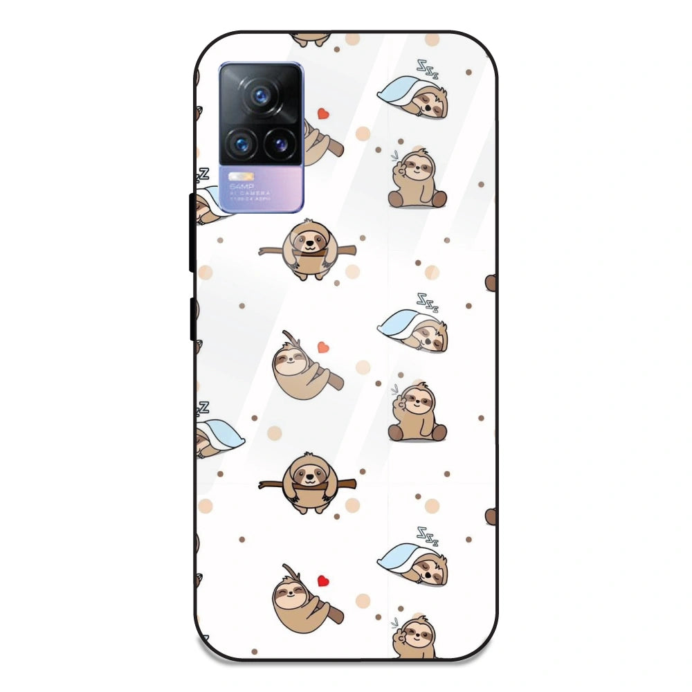 Sloths - Glass Case For Vivo V21E 4G