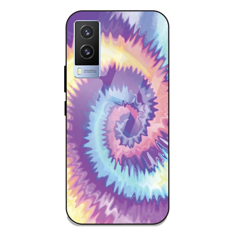 Unicorn Tie Dye - Glass Case For Vivo V21E 5G