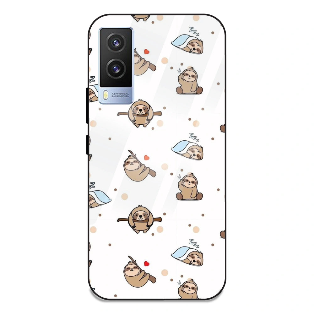 Sloths - Glass Case For Vivo V21E 5G