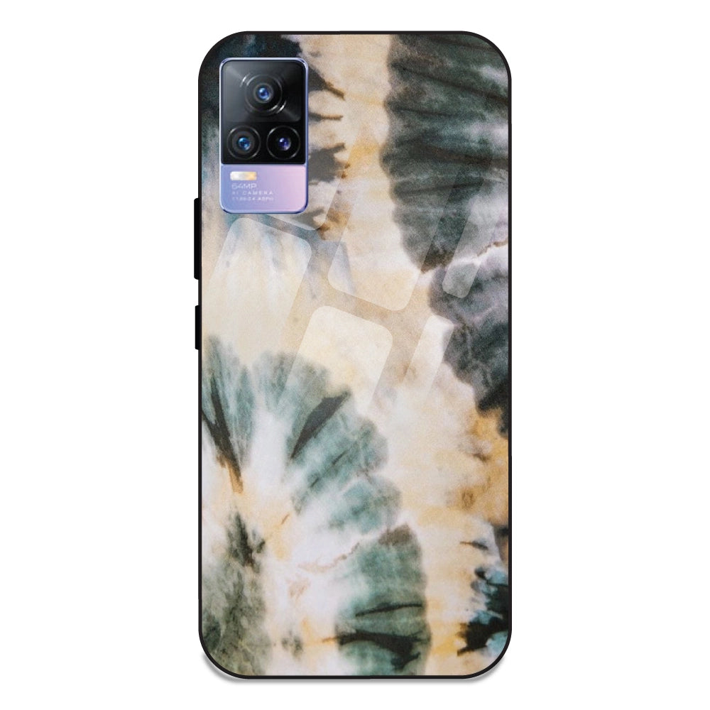 Black and Gold - Glass Case For Vivo V21E 4G