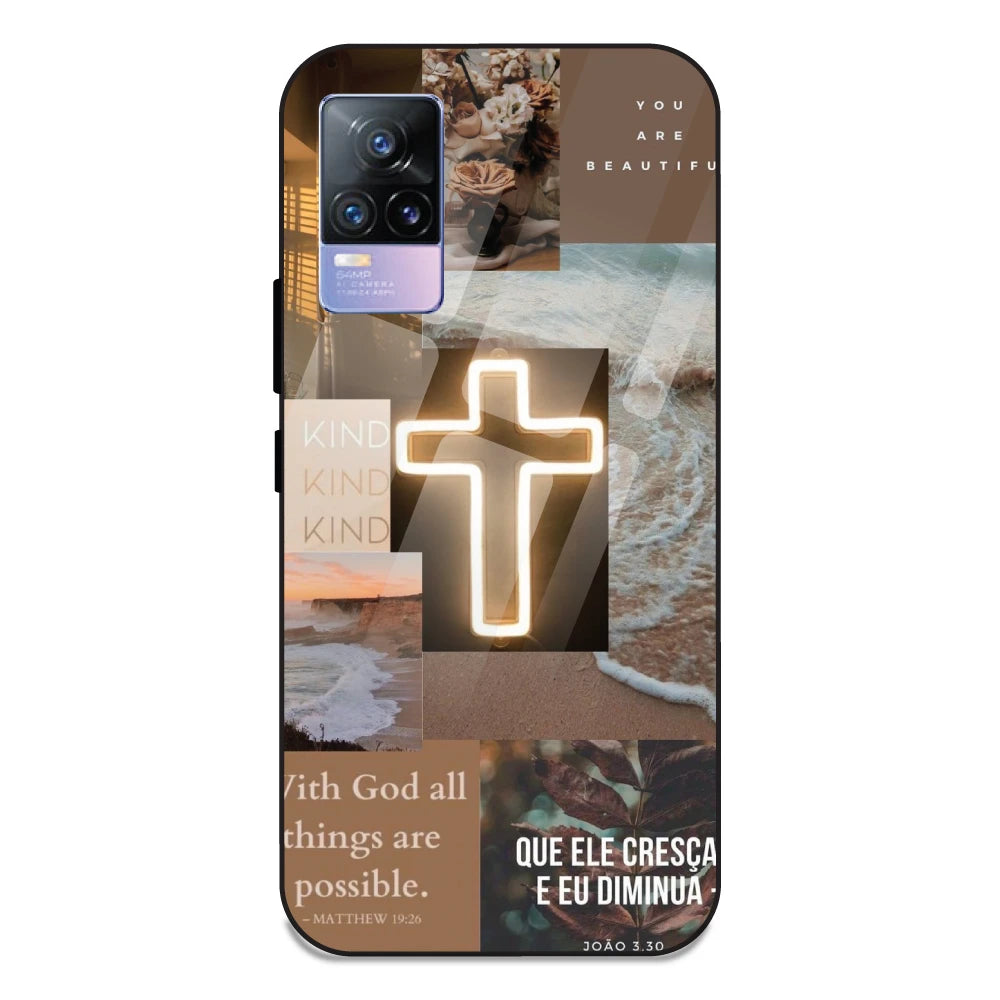 Jesus Son of God - Glass Case For Vivo V21E 4G