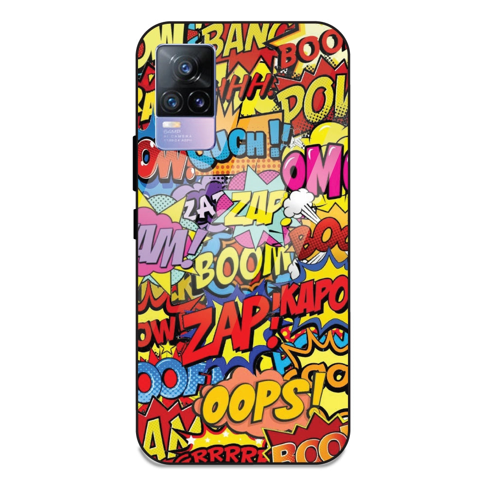 Comic Pop Art - Glass Case For Vivo V21E 4G
