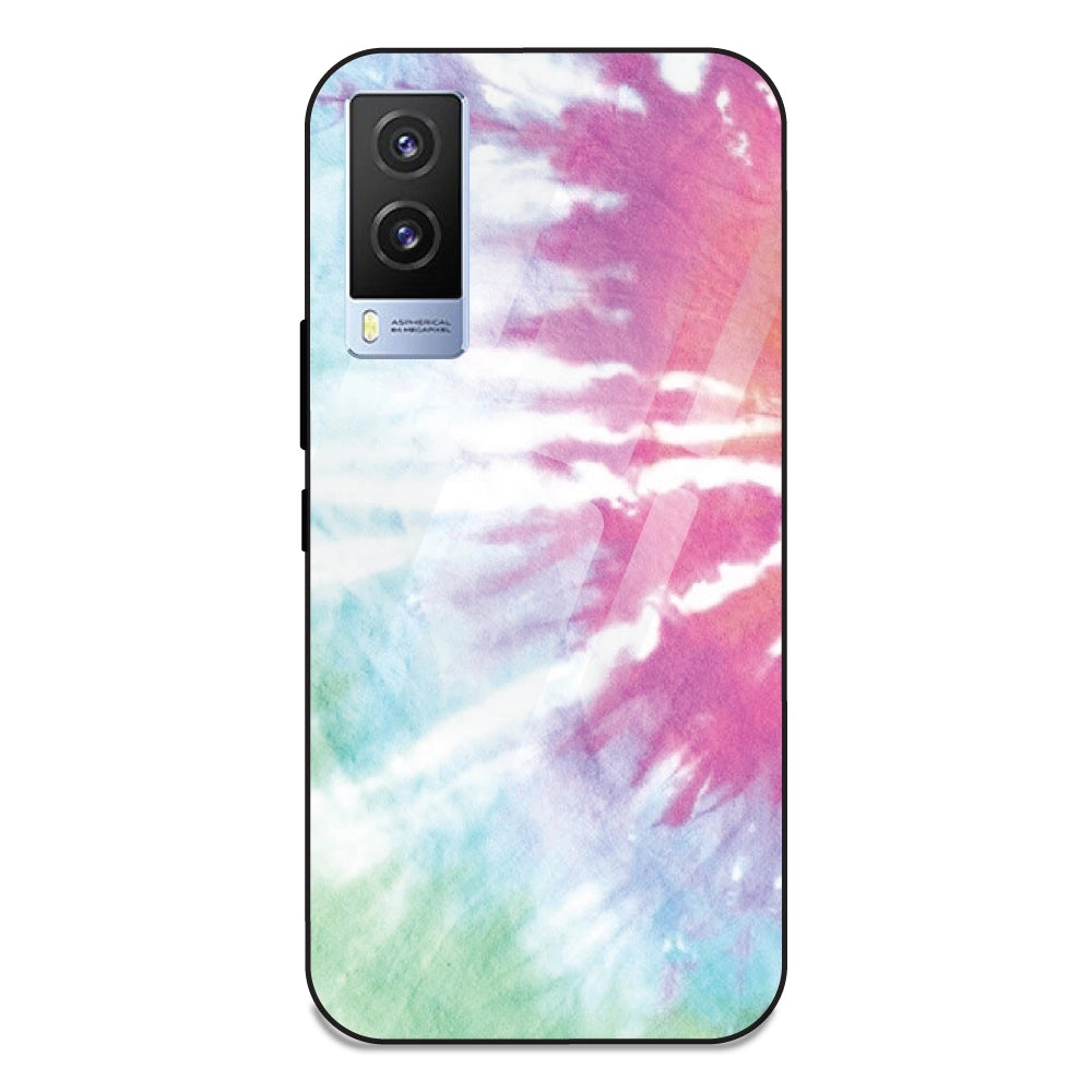 3 Color Tie Die - Glass Case For Vivo V21E 5G