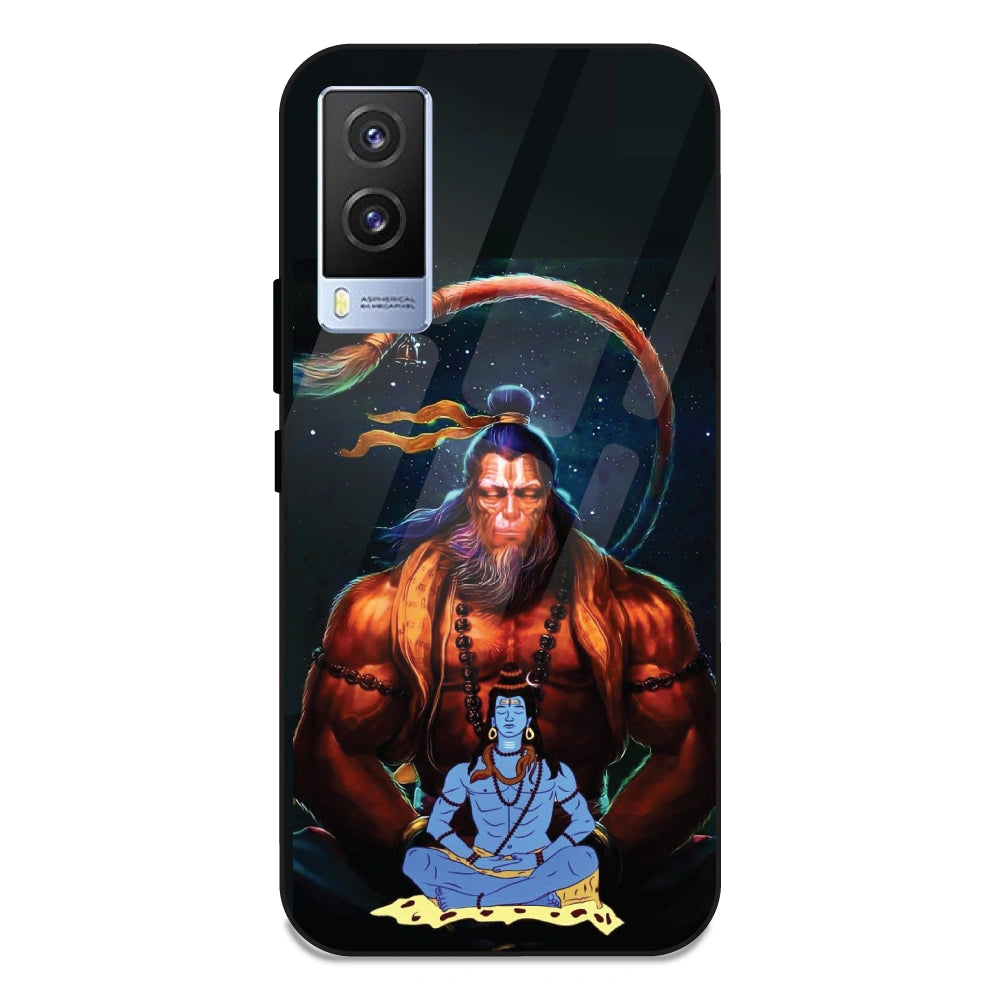 Lord Shiva & Lord Hanuman - Glass Case For Vivo V21E 5G