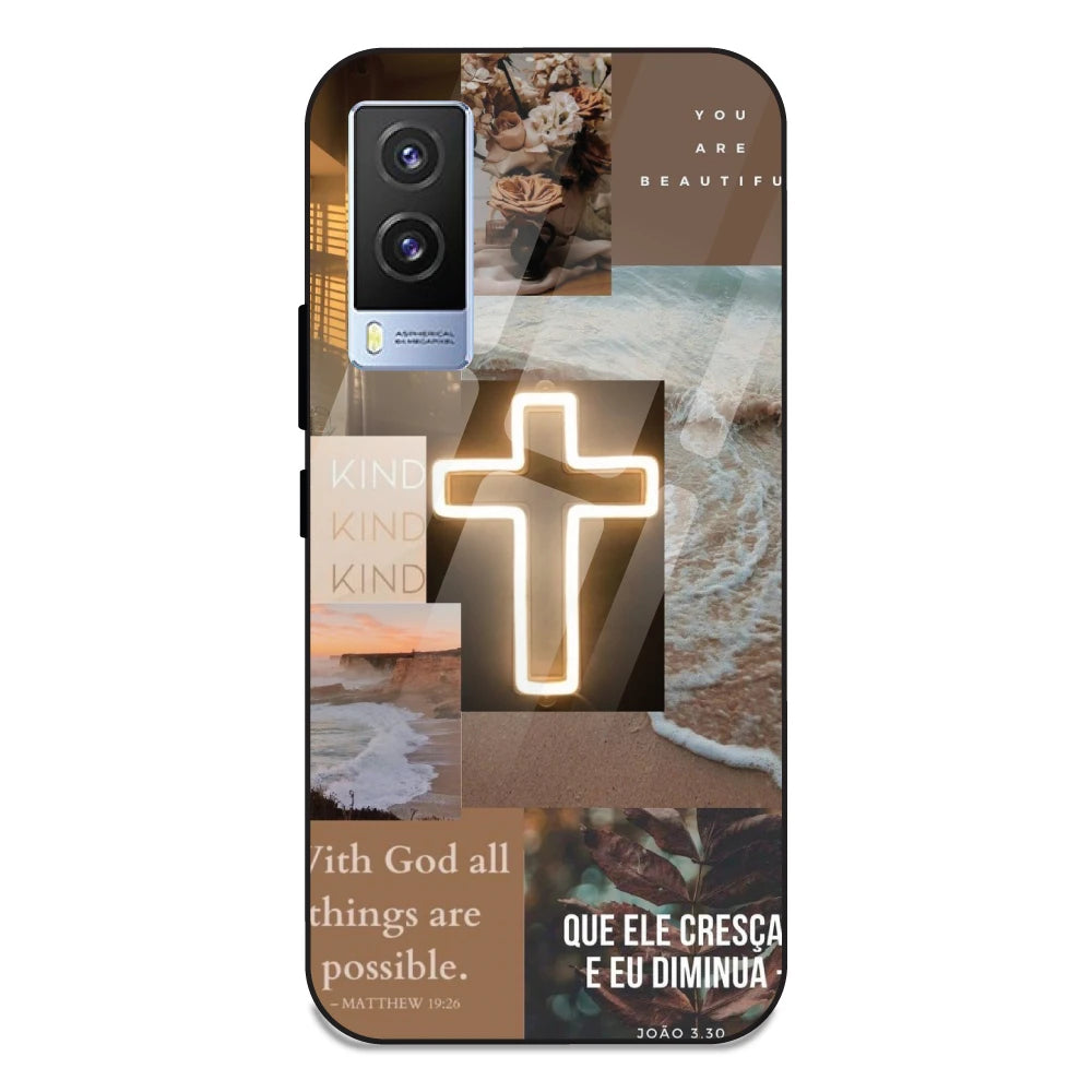 Jesus Son of God - Glass Case For Vivo V21E 5G