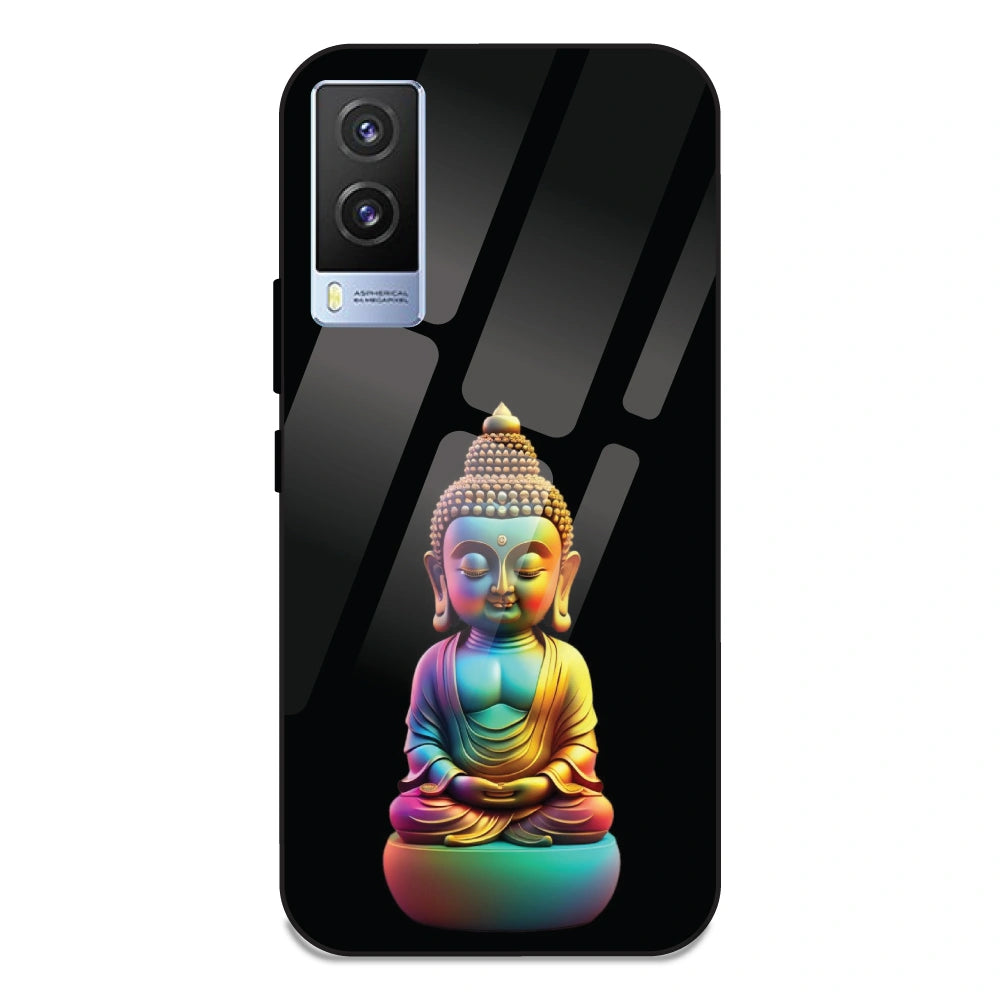 Gautam Buddha - Glass Case For Vivo V21E 5G