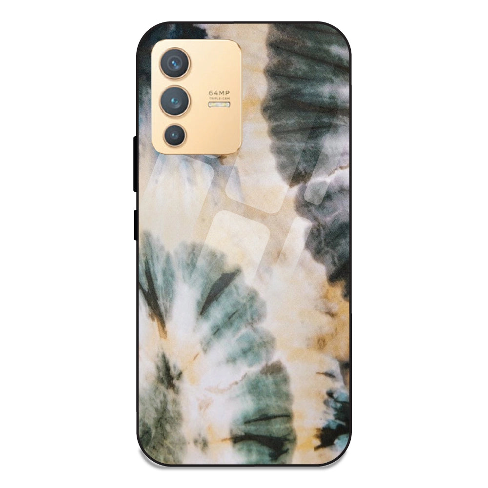 Black and Gold - Glass Case For Vivo V23 5G
