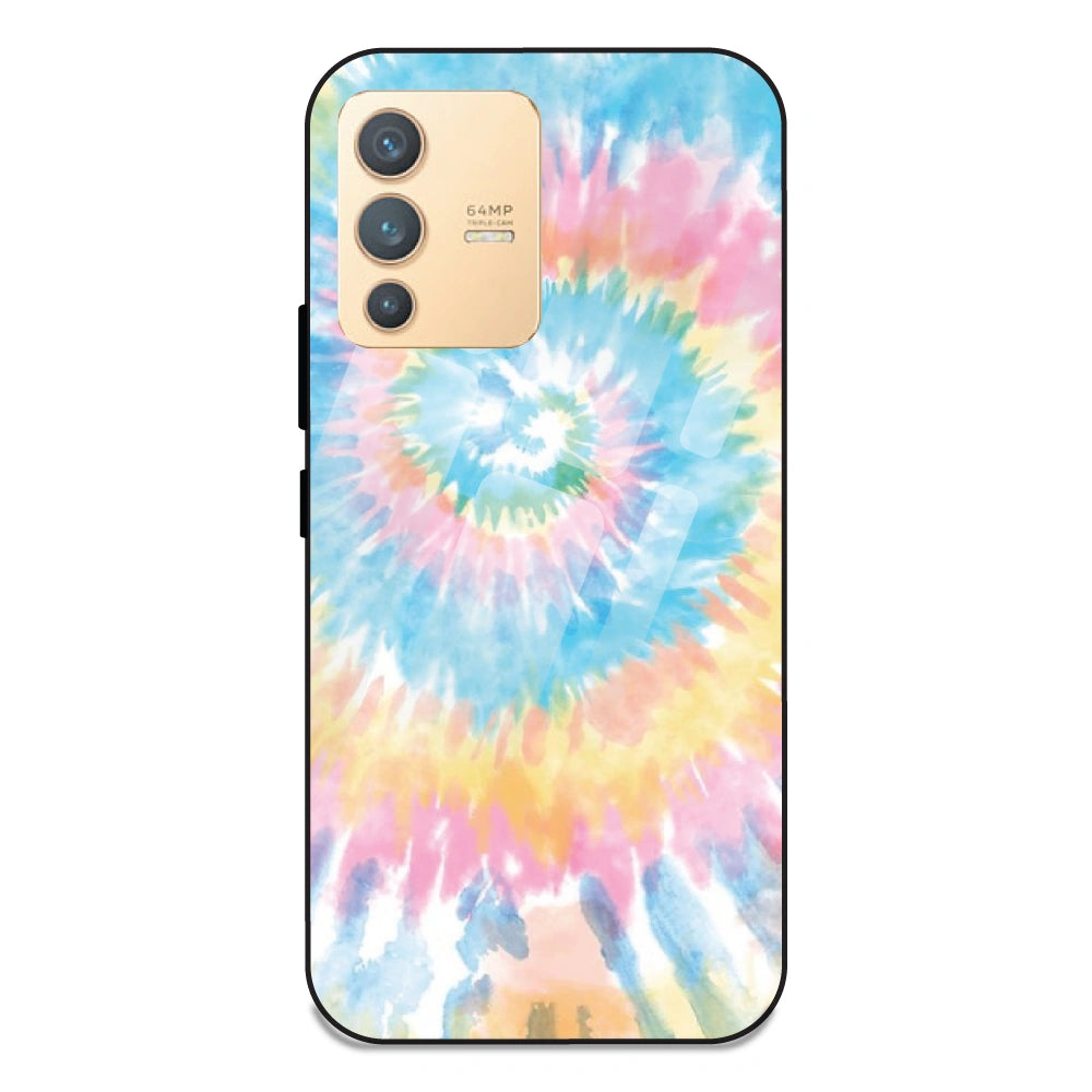 Pastel Tie Dye - Glass Case For Vivo V23 5G