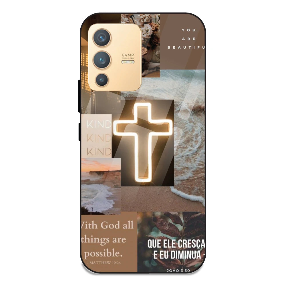 Jesus Son of God - Glass Case For Vivo V23 5G