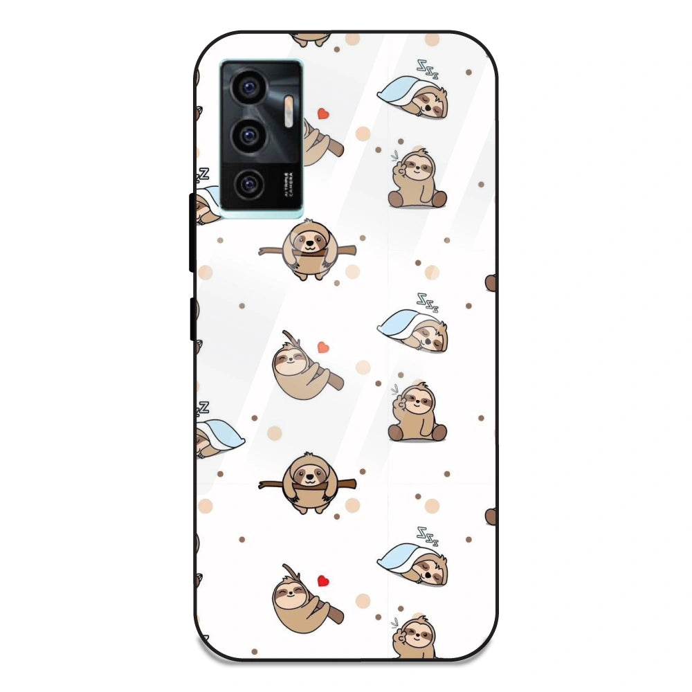 Sloths - Glass Case For Vivo V23E 5G
