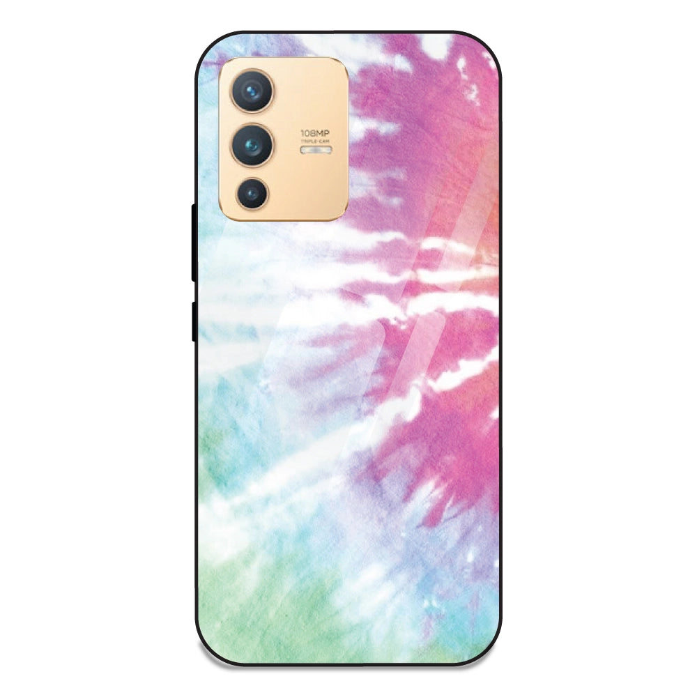 3 Color Tie Die - Glass Case For Vivo V23 Pro