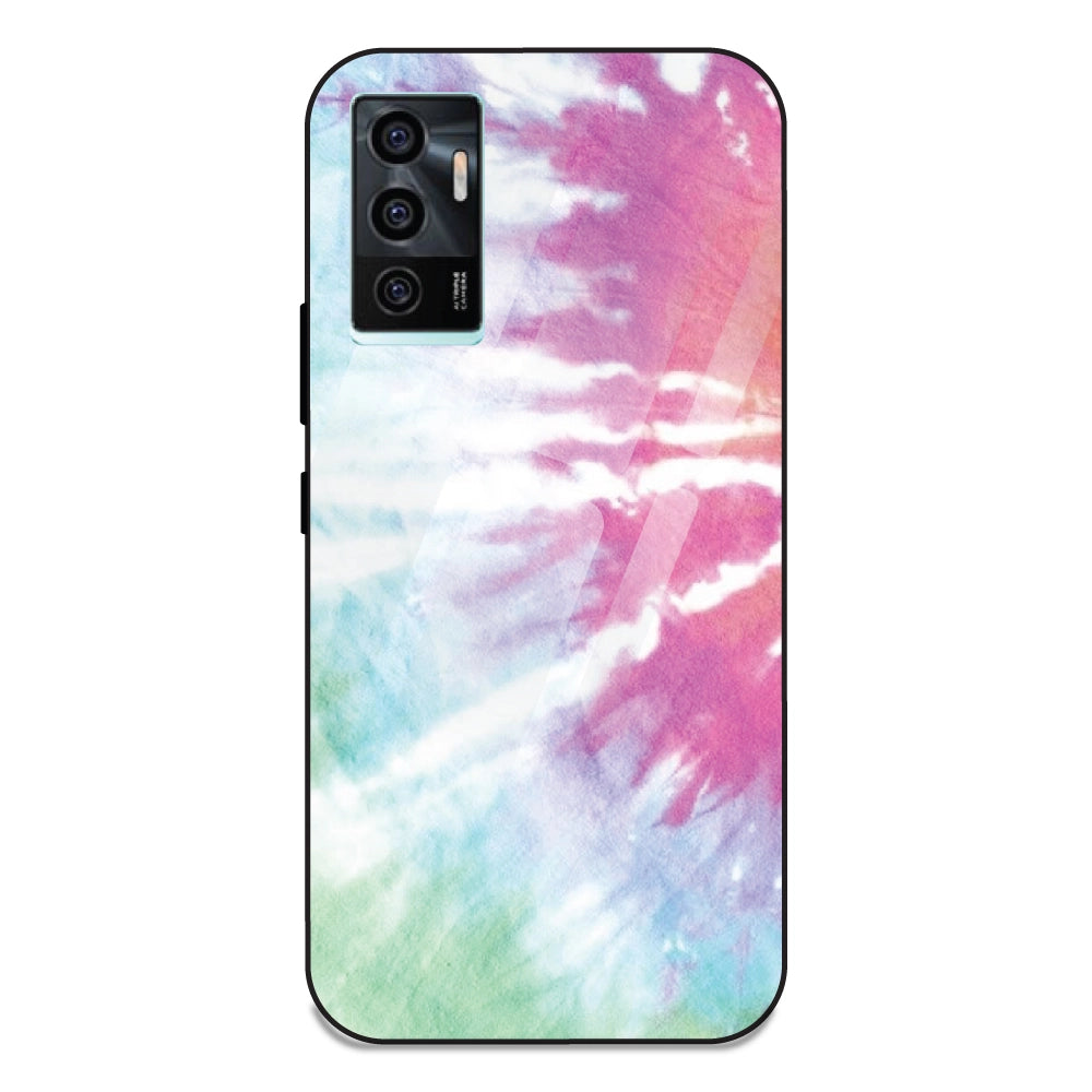 3 Color Tie Die - Glass Case For Vivo V23E 5G