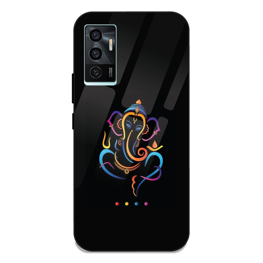 Lord Ganpati - Glass Case For Vivo V23E 5G
