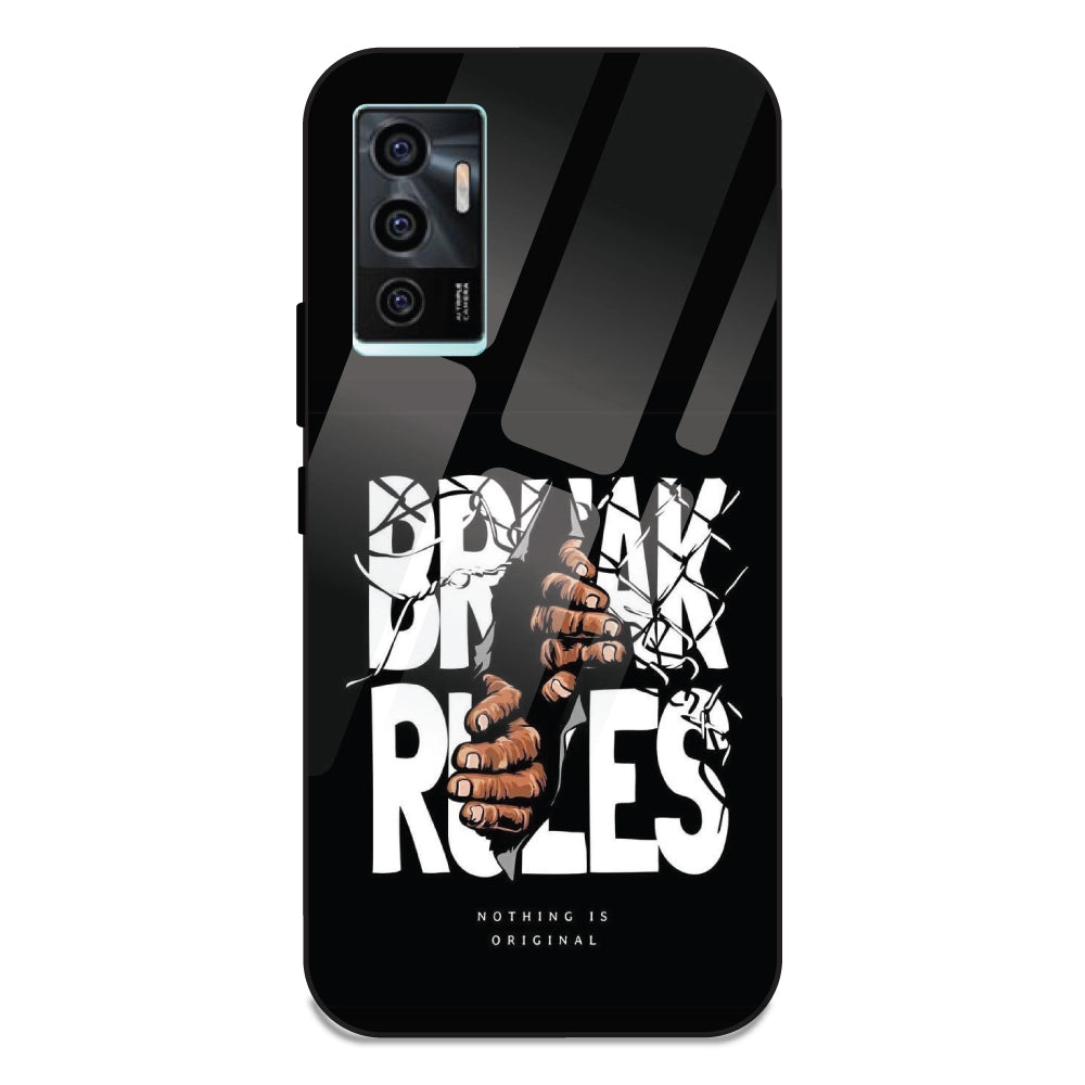 Break Rules - Glass Case For Vivo V23E 5G