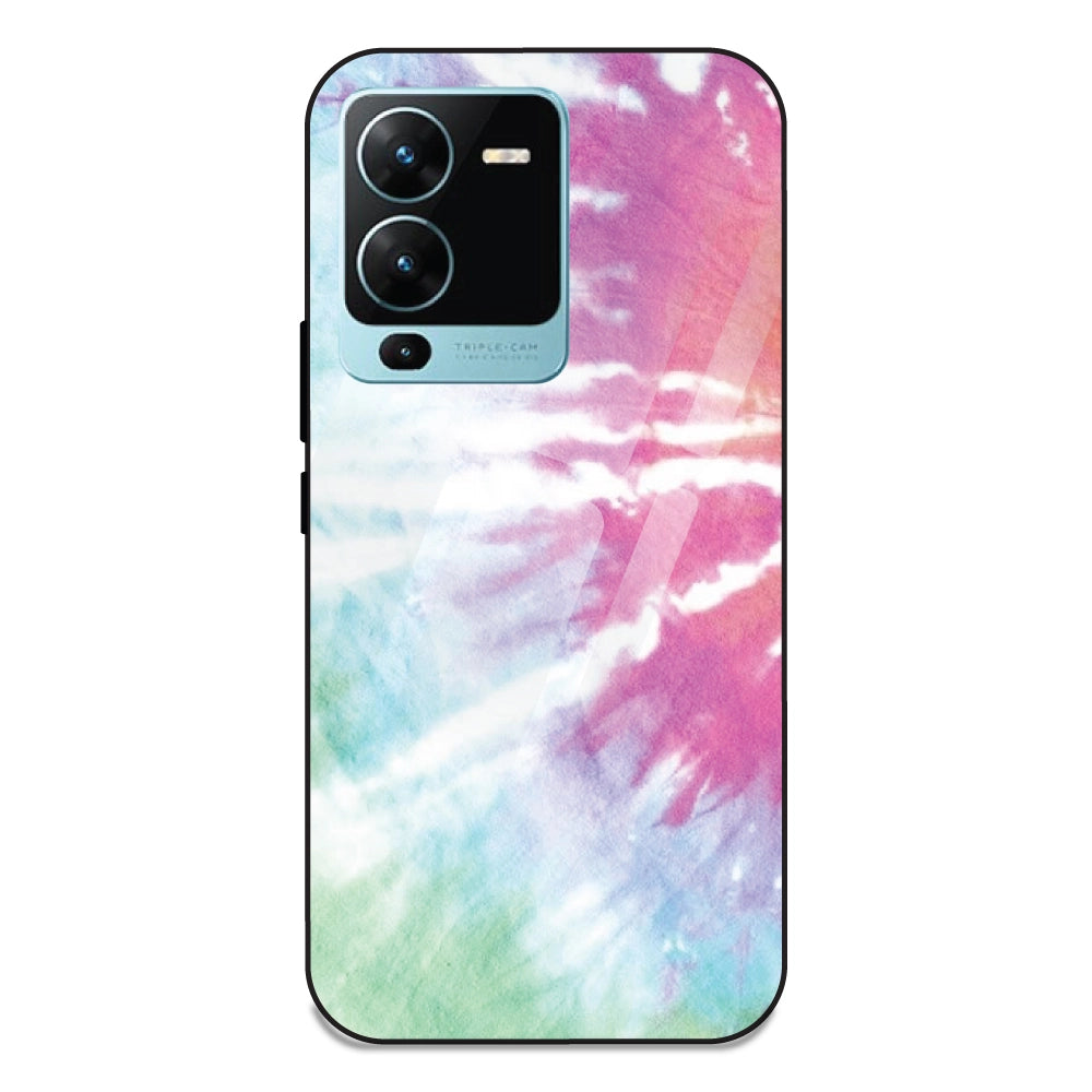 3 Color Tie Die - Glass Case For Vivo V25 Pro