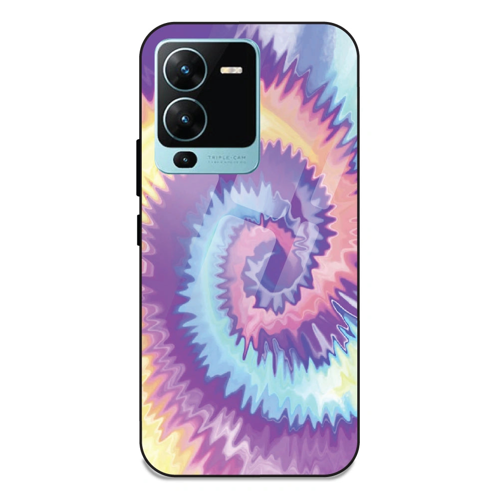 Unicorn Tie Dye - Glass Case For Vivo V25 Pro