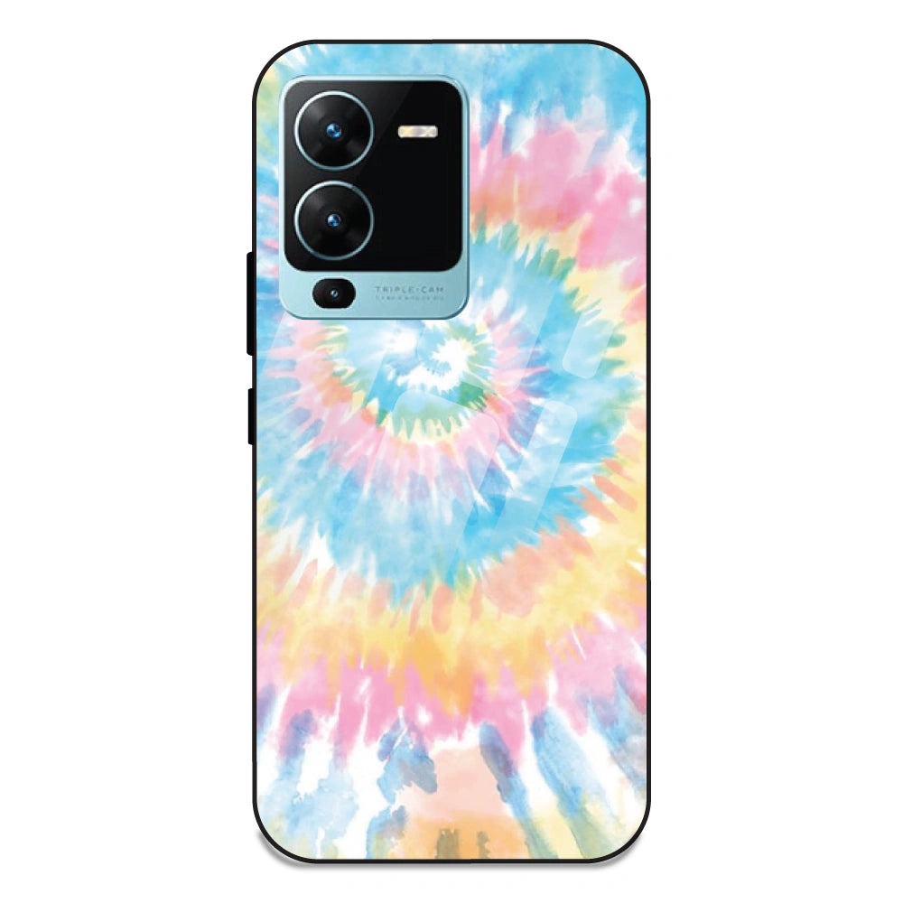 Pastel Tie Dye - Glass Case For Vivo V25 Pro
