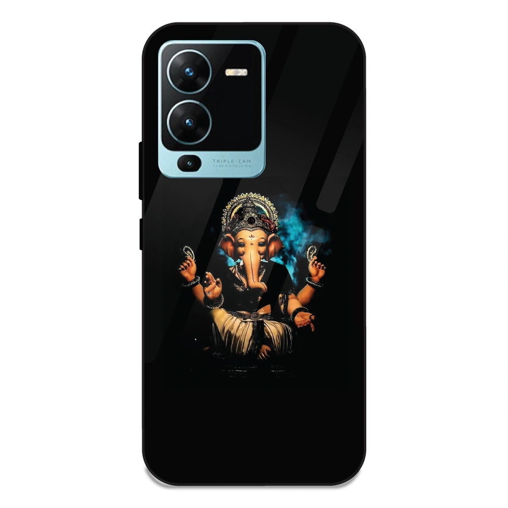 Lord Ganesh - Glass Case For Vivo V25 Pro