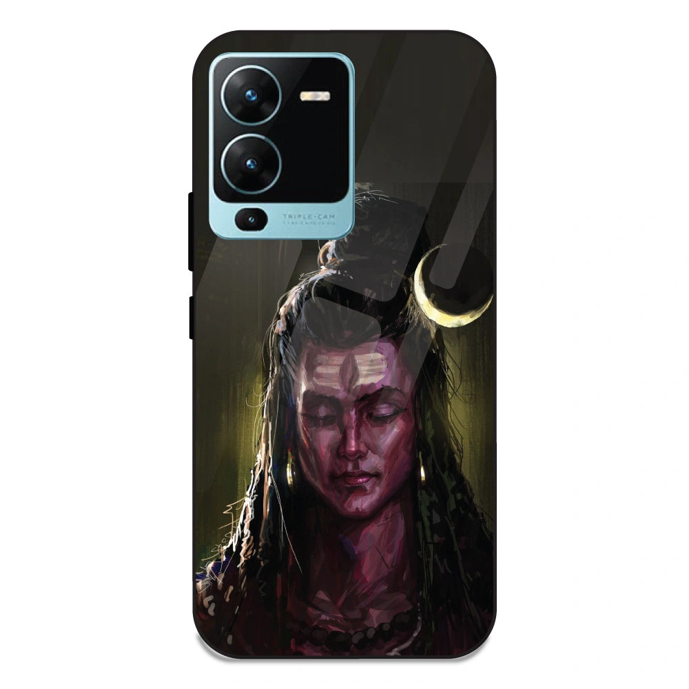 Lord Shiva - Glass Case For Vivo V25 Pro