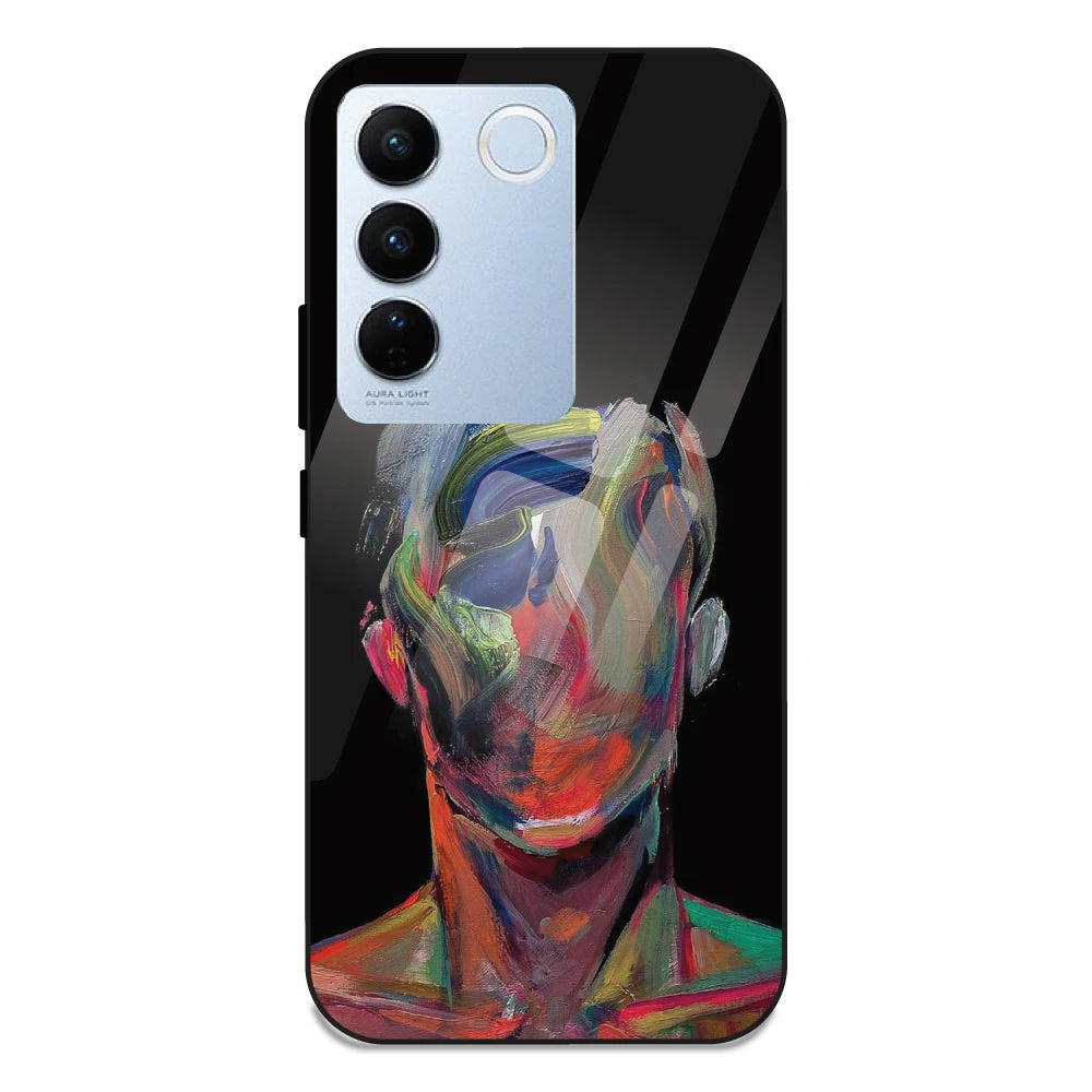 Face Oil Painting - Glass Case For Vivo V27 Pro