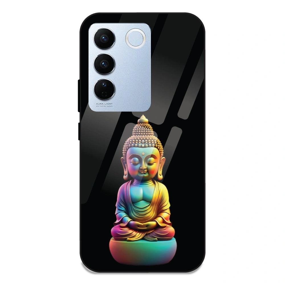 Gautam Buddha - Glass Case For Vivo V27 Pro