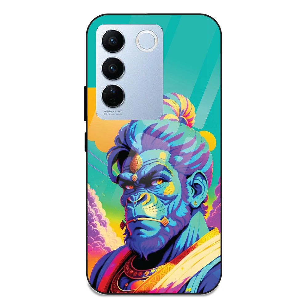 Lord Hanuman - Glass Case For Vivo V27 Pro