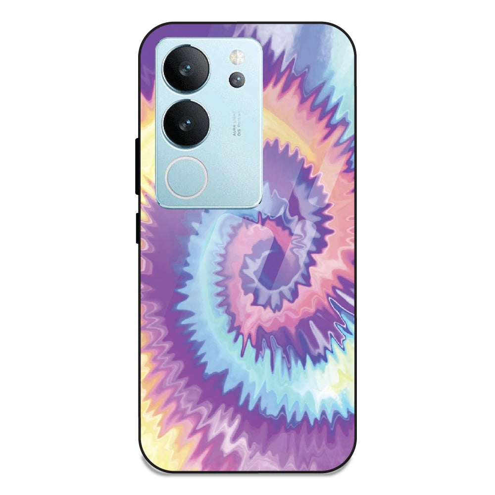 Unicorn Tie Dye - Glass Case For Vivo V29 5G