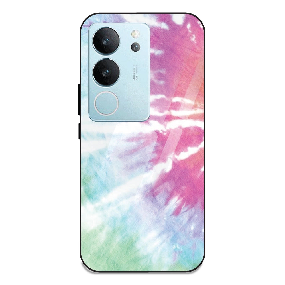 3 Color Tie Die - Glass Case For Vivo V29