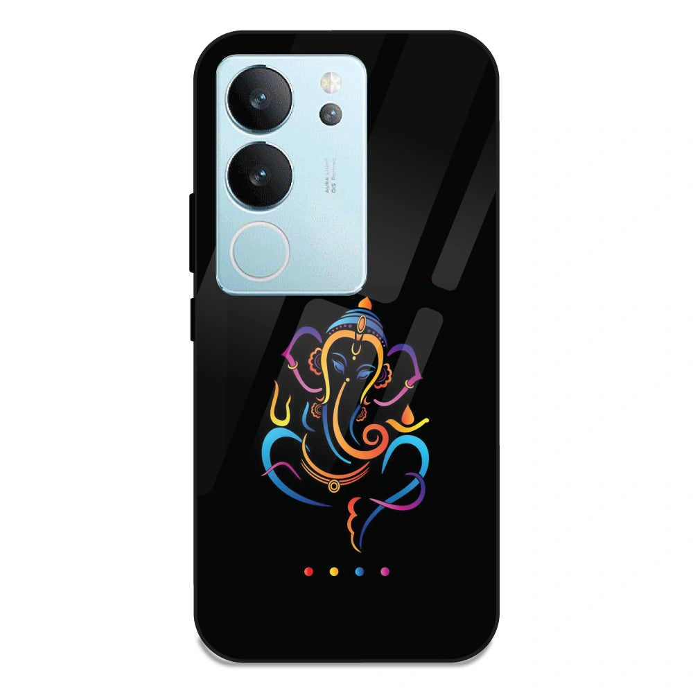 Lord Ganpati - Glass Case For Vivo V29
