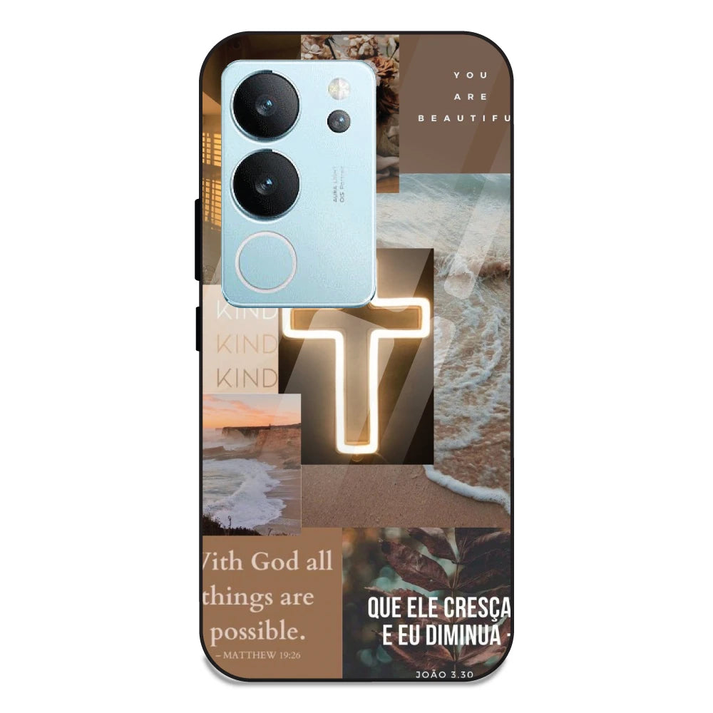 Jesus Son of God - Glass Case For Vivo V29