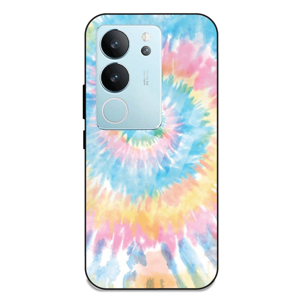 Pastel Tie Dye - Glass Case For Vivo V29