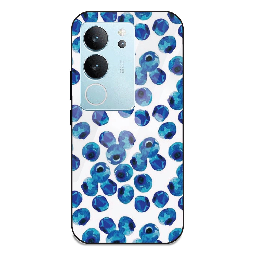 Blueberries - Glass Case For Vivo V29