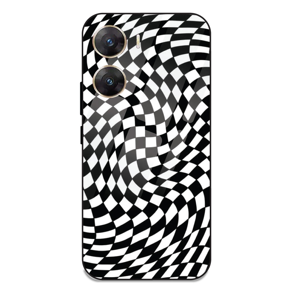 Checks - Glass Case For Vivo V29E 5G
