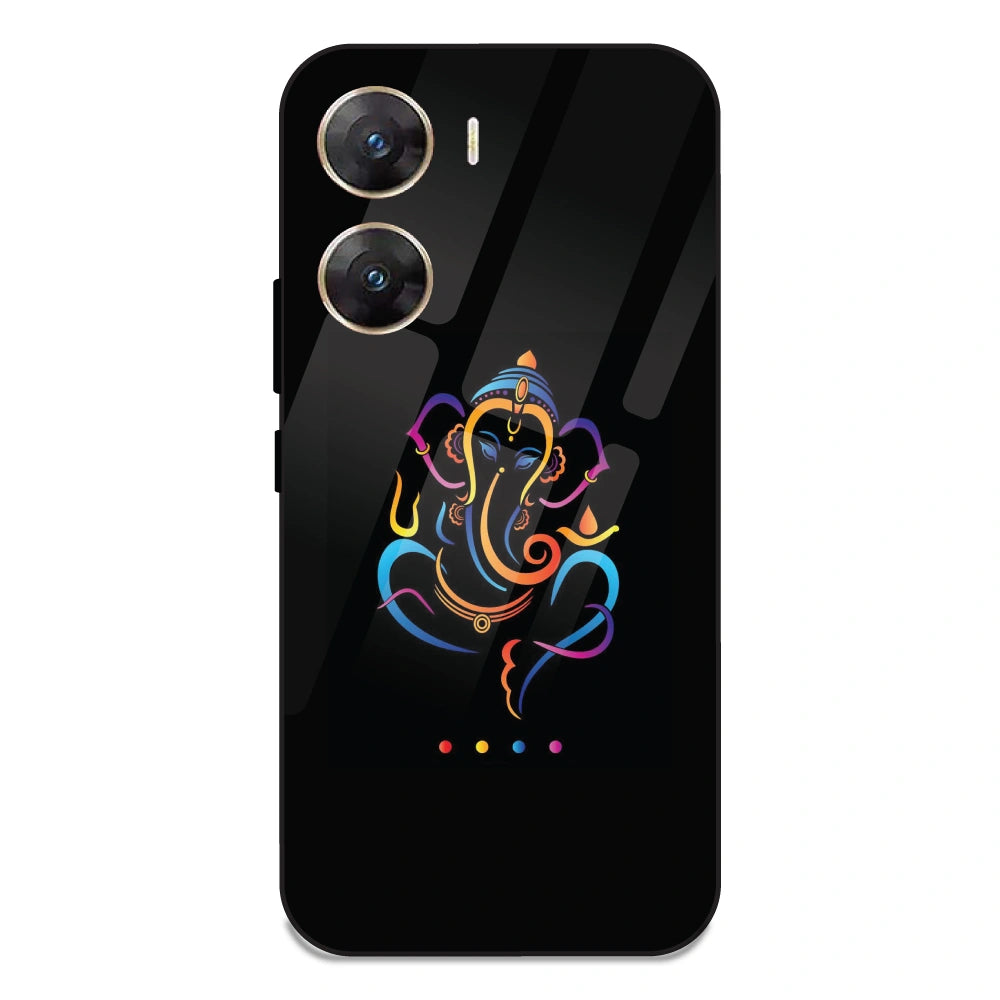Lord Ganpati - Glass Case For Vivo V29E 5G