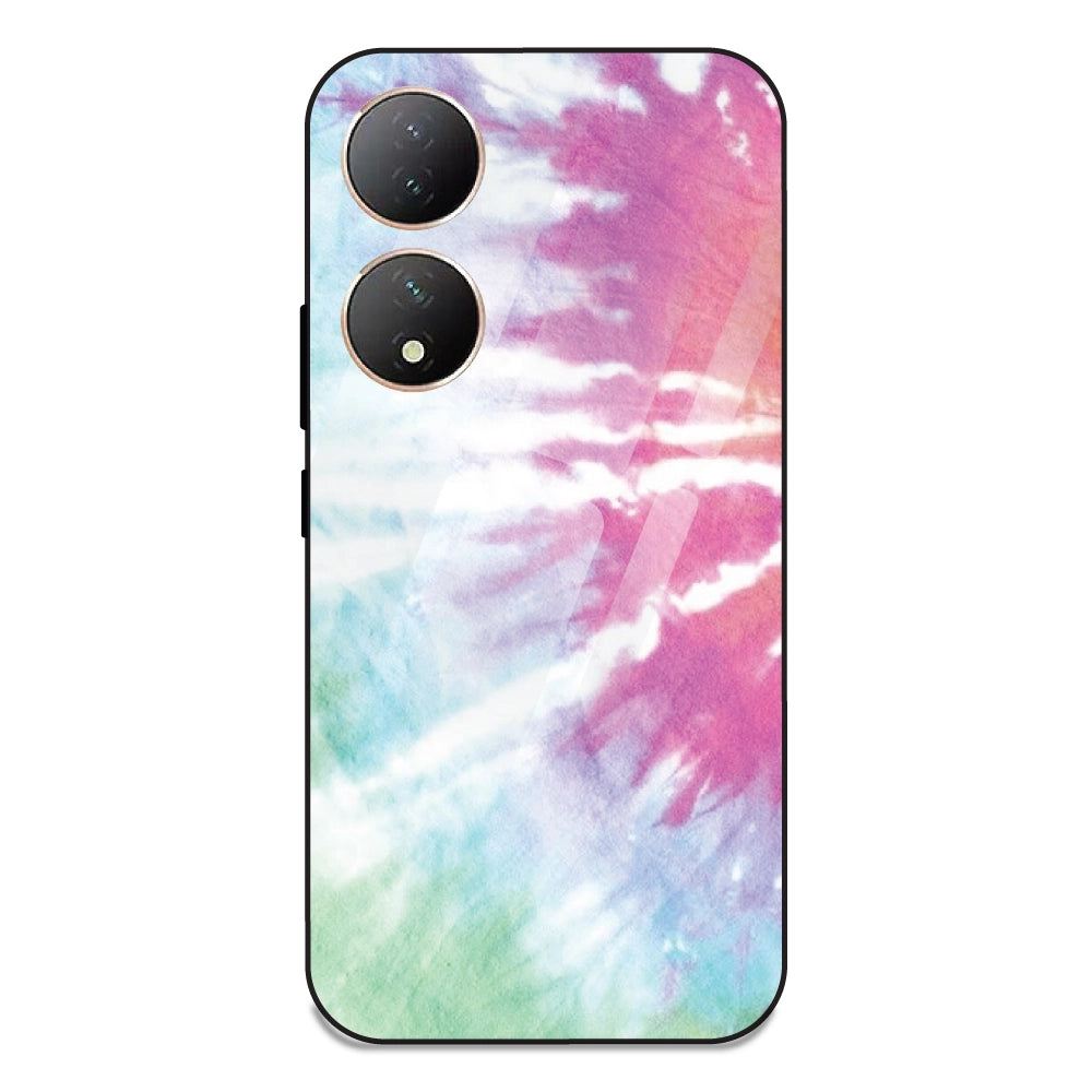 3 Color Tie Die - Glass Case For Vivo Y100