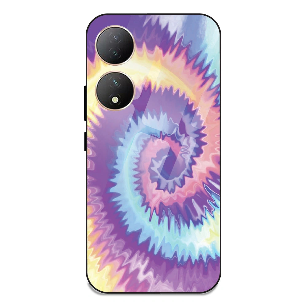 Unicorn Tie Dye - Glass Case For Vivo Y100