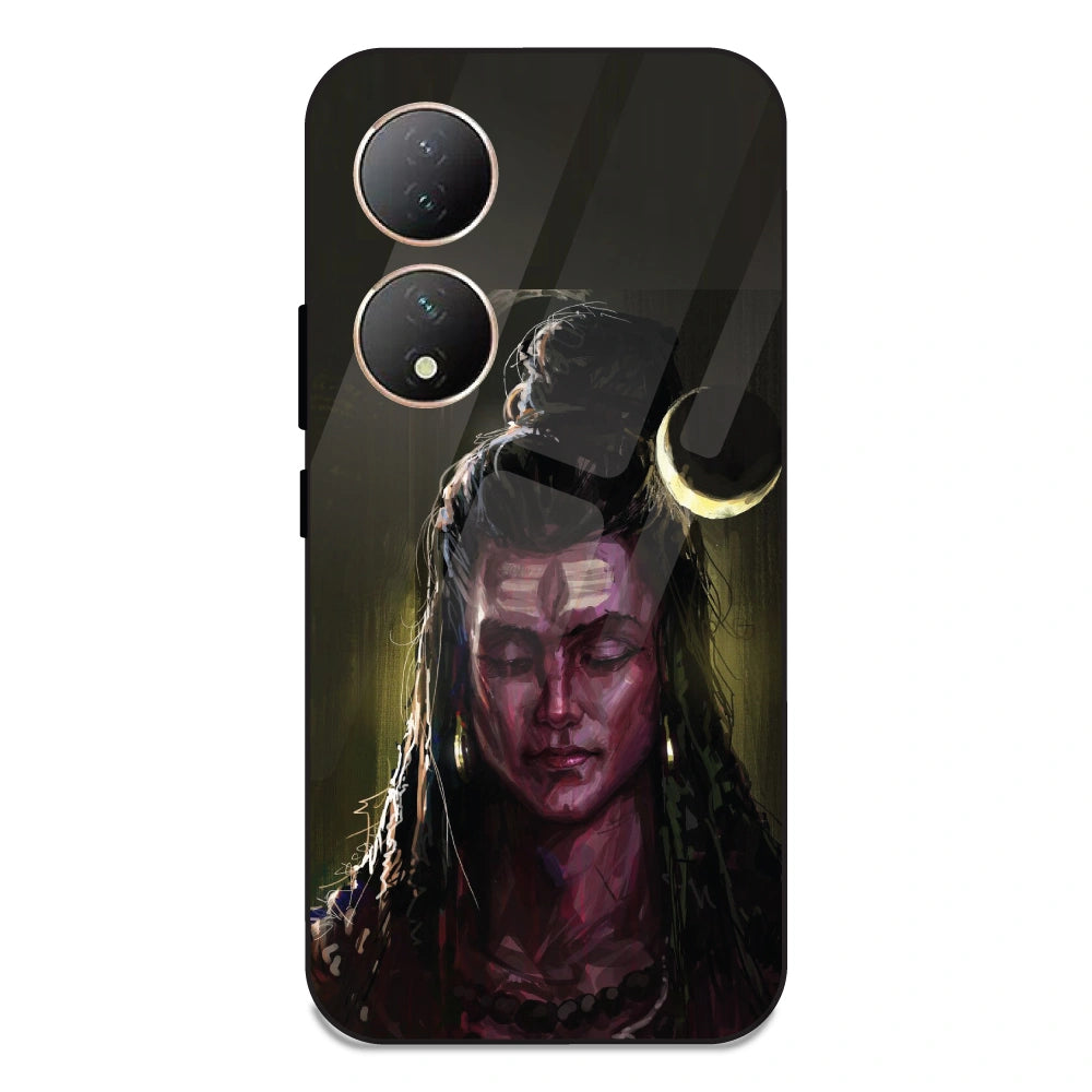 Lord Shiva - Glass Case For Vivo Y100