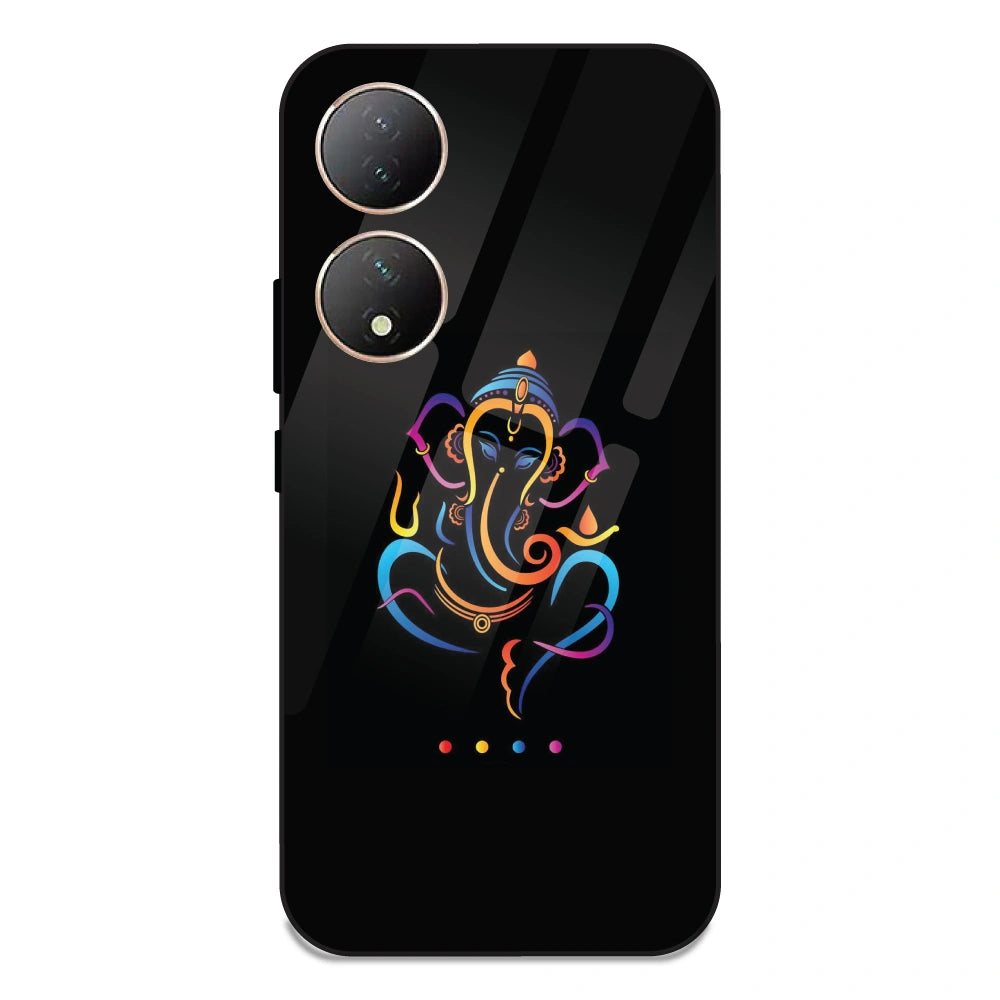 Lord Ganpati - Glass Case For Vivo Y100