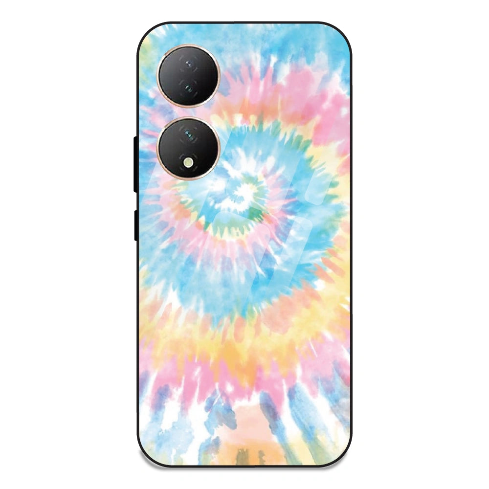 Pastel Tie Dye - Glass Case For Vivo Y100